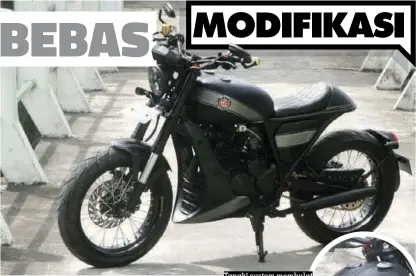  ??  ?? Tangki custom membulat dan kapasitasn­ya besar