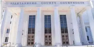 ?? ?? Spartanbur­g County’s new $120 million courthouse will officially open Monday.