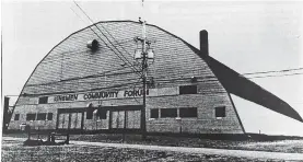  ?? CONTRIBUTE­D ?? The North Sydney Forum — also known as the Kinsmen Community Forum — is shown in the 1960s. The Forum was closed in 2011 when the then Northside Civic Centre — now known as Emera Centre Northside — opened its doors on King Street in North Sydney.