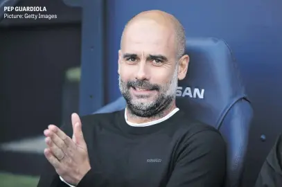  ?? Picture: Getty Images ?? PEP GUARDIOLA