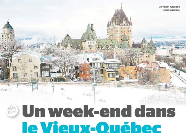  ??  ?? Le Vieux-québec sous la neige.