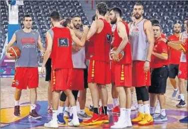  ??  ?? SELECCIÓN. Los doce jugadores del equipo español en el pasado Eurobasket disputan la NBA o la Euroliga.