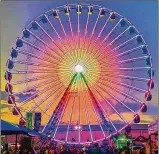  ?? CONTRIBUTE­D ?? The Midway Sky Eye, North America’s largest portable Ferris wheel, makes its South Florida Fair debut this year. Crews will begin assembling its 500 pieces on Sunday. It will cost $5 to ride.
