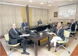  ?? Foto: cedida ?? Carlos Fernández Valdiviels­o, Juan Miguel Sucunza, José Manuel Piquer Martín-portugués, María José Ballarín y Mary Carmen Peña.