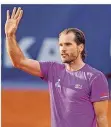  ?? FOTO: BOCKWOLDT/DPA ?? Am Sonntagabe­nd durfte Tommy Haas sich bei seinen Fans in Hamburg bedanken.