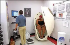  ?? IMAGE BY CONSUMER REPORTS ?? The smart scales that Consumer Reports tested can’t hold a candle to the accuracy of a Bod Pod, a scientific instrument used to gauge body fat.