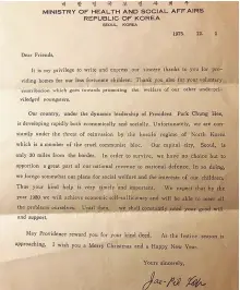  ?? Courtesy of Karri Ann Garza ?? A letter issued by the government in 1975 states, “We forego somewhat our plans for social welfare and the interests of our children.”