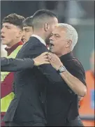  ?? Foto: ap ?? Mourinho Vio la roja ante la atalanta