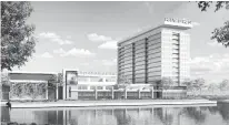  ?? COURTESY PHOTO ?? Renderings of Portsmouth’s future casino show a hotel, but it probably won’t have one when the project opens, the operator now says.