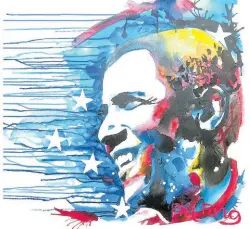  ??  ?? The ‘Stars and Stripes’ portrait of former US President Barack Obama has garnered global recognitio­n.