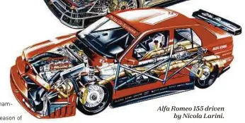  ??  ?? Alfa Romeo 155 driven
by Nicola Larini.