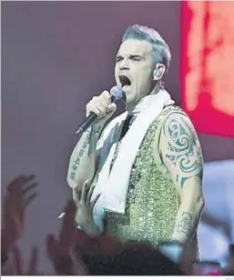  ?? ?? Robbie Williams, en un concierto en Barcelona.
EFE