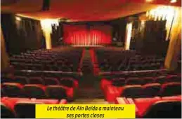  ??  ?? Le théâtre de Aïn Beïda a maintenu
ses portes closes