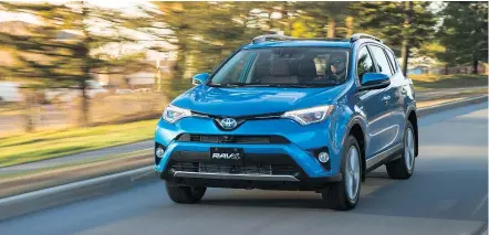  ?? SUPPLIED ?? The RAV4 Hybrid compact crossover SUV is a top choice for drivers who seek on- and off-road adventures.