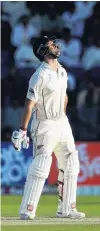  ?? PHOTO: GETTY IMAGES ?? New Zealand batsman Colin de Grandhomme reacts after being dismissed in the first innings of the third test against Pakistan in Abu Dhabi.