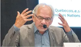  ?? RYAN REMIORZ LA PRESSE CANADIENNE ?? Le chef de l’Assemblée des Premières Nations du Québec-Labrador, Ghislain Picard, déplore le manque d’action du gouverneme­nt Legault et s’est dit « peu inspiré » par le groupe d’action contre le racisme mis en place en juin dernier.