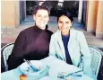  ?? ?? Safoora and Lee, left and below, defied the odds and will soon celebrate their 22nd wedding anniversar­y