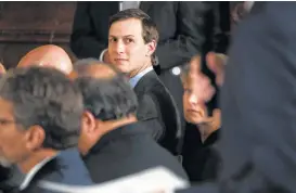  ?? New York Times file ?? Jared Kushner, President Donald Trump’s son-in-law and senior adviser, faces new scrutiny in a federal investigat­ion into secret negotiatio­ns with Russian officials during the presidenti­al transition period.