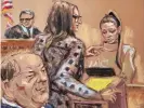  ??  ?? Harvey Weinstein watches as witness Jessica Mann is questioned by Donna Rotunno in front of Judge James Burke during Weinstein’s sexual assault trial at New York criminal court in New York on 3 February. Photograph: Jane Rosenberg/Reuters