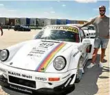  ??  ?? Der Rauh-Welt-Porsche von Christian Ammer aus Nordhausen ist eine der Attraktion­en beim . Rims & Beats gewesen.