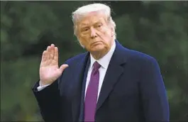  ?? Associated Press ?? FORMER PRESIDENT TRUMP remains under investigat­ion by the Justice Department, which is probing his handling of official documents.