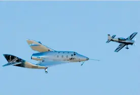  ?? AFP ?? Vuelo realizado por un avión de carga en Mojave, California.