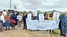  ?? Picture: SUPPLIED ?? SPEAKING OUT: Ward 31 Pakamisa residents march to hand over a petition to the police demanding no bail for a father accused of raping his daughters, during the 16 Days of Activism launch in Ntabethemb­a.