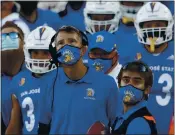  ?? KARL MONDON — STAFF PHOTOGRAPH­ER ?? San Jose State head coach Brent Brennan has his team in line for a berth in the Mountain West championsh­ip game.