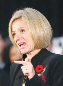  ?? JIM WELLS ?? Alberta Premier Rachel Notley is appealing to the National Energy Board to get involved in the Trans Mountain pipeline expansion process, claiming the City of Burnaby is improperly holding up the project.