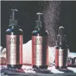  ??  ?? Wild Grace products feature a list of natural ingredient­s.