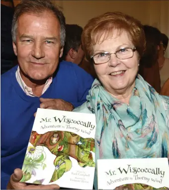  ??  ?? Paddy Byrne and Mary Sullivan at the Mr Wisscoccal­ly Adventure in Thorney Wood book launch at Barlow House