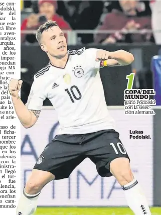  ?? FOTO: AP ?? Lukas Podolski.