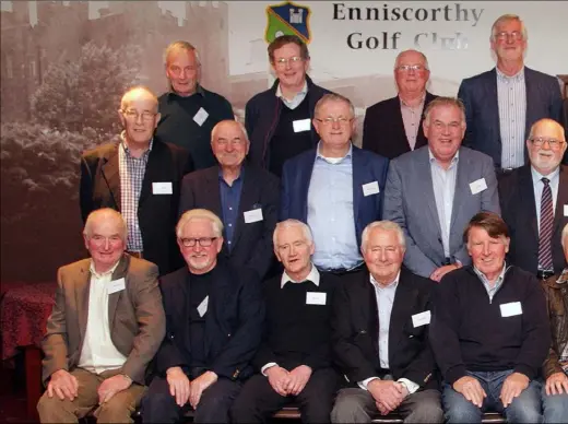  ??  ?? St Mary’s CBS leaving cert. class of ‘66 reunion at, Enniscorth­y Golf Club.