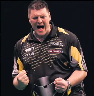 ??  ?? World contender: Daryl Gurney goes for world title glory before supporting Northern Ireland