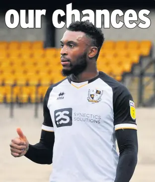  ??  ?? Could David Amoo get the thumbs up to make his first league start for goal-shy Port Vale?