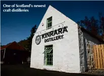  ??  ?? One of Scotland’s newest craft distilleri­es