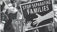  ?? ANDREW HARRER / BLOOMBERG NEWS ?? A demonstrat­or protests the end of the Deferred Action for Childhood Arrivals program in Washington.