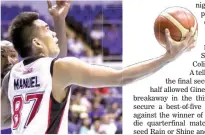  ??  ?? Alaska’s Vic Manuel goes for a reverse layup against Magnolia’s Wayne Chism during the PBA Commission­er’s Cup quarterfin­als at the Smart Araneta Coliseum Tuesday. Alaska won 89-78 to secure a place in the semifinals. (Rio Leonelle Deluvio)