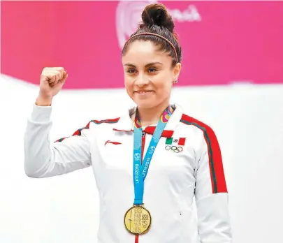  ?? LIMA 2019 ?? Triunfante y orgullosa de su desempeño, Paola Longoria.