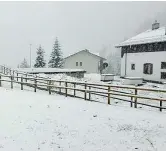  ?? (@Alpidicune­o) ?? Piemonte Il terreno imbiancato in Valle Stura