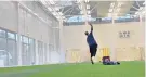  ?? ?? Stokes back in the swing
Ashes hope: Ben Stokes trains in the indoor nets at Durham as he plans his return