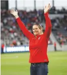  ??  ?? Historic...new USSF president Cindy Parlow Cone