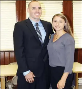  ?? COURTESY TOWN OF PORTLAND ?? Portland Police Officer Joshua Bailey and his wife, Lauren.