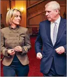  ?? ?? DEBACLE: Prince Andrew with Emily Maitlis at Buckingham Palace