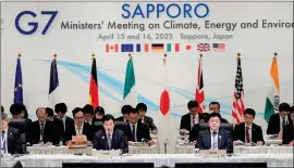  ?? Photo: Nampa/AFP ?? No agreement… After two days of talks in Japan, G7 climate and environmen­t ministers vowed to accelerate the phase-out of fossil fuels, but offered no new deadlines to largely end fossil fuel use in their electricit­y sectors by 2035.