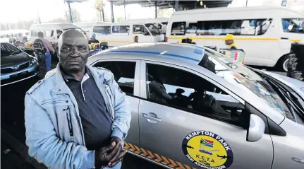  ?? / THULANI MBELE ?? Muziwenkos­i Mhlongo, a member of the Kempton Park Taxi Associatio­n, says he could not understand why Phillip Mabena was gunned down outside his house on Wednesday.