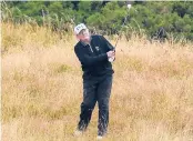 ?? LEON NEAL/GETTY 2018 ?? President Trump plays a round of golf at the Turnberry resort during a visit to the United Kingdom.