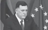  ??  ?? Le Premier ministre libyen Fayez Al-Sarraj reproche à l’UE de ne pas l’aider comme promis