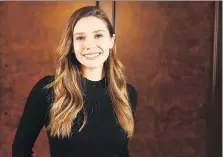  ?? JORDAN STRAUSS/THE ASSOCIATED ?? Elizabeth Olsen tackles the complexiti­es of youth and sudden trauma in the new Facebook Watch series Sorry For Your Loss. Olsen plays a widow coping with tragedy.