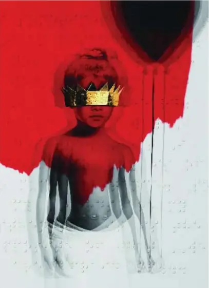  ??  ?? The VR game AntiDiaRy asks users to solve a virtual escape room. The game is tied to Rihanna’s new album, Anti (cover above).